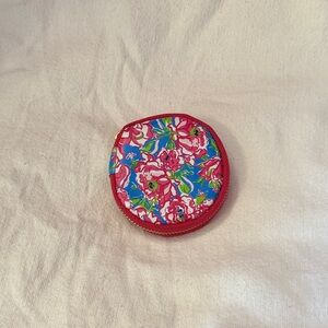 Lilly Pulitzer Pink and Blue Floral Coin Purse